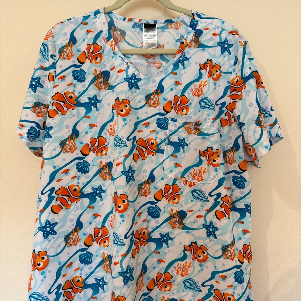 Finding Nemo women’s scrub top